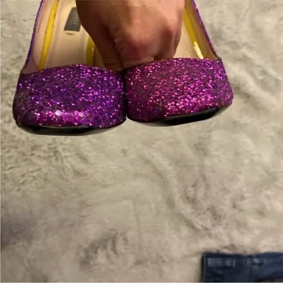 Bally Purple Glitter Women's Heels, US8 - Picture 5 of 11